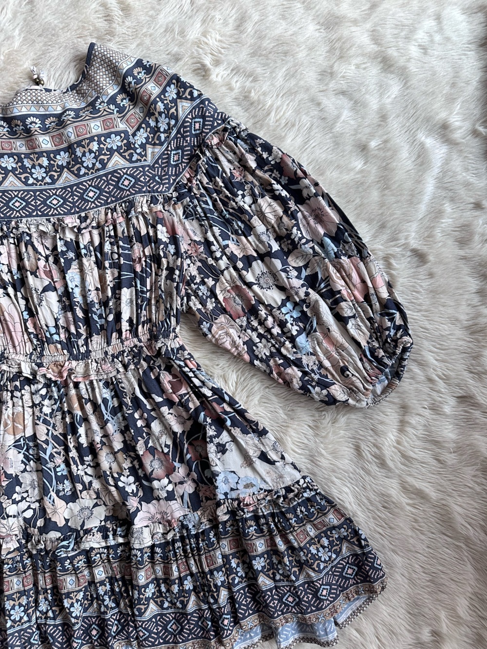 Spell & the Gypsy Amethyst Play Dress in Nightfall Print Boho Size M - Picture 15 of 15